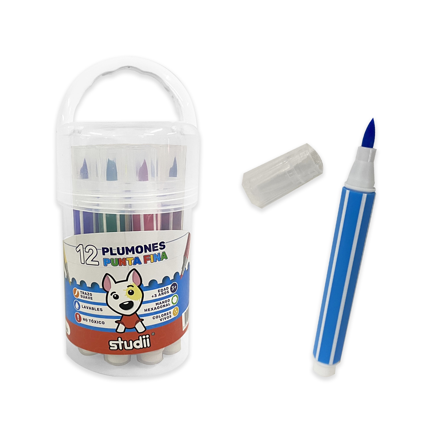 TARRO DE PLUMONES X12 (DISX24)