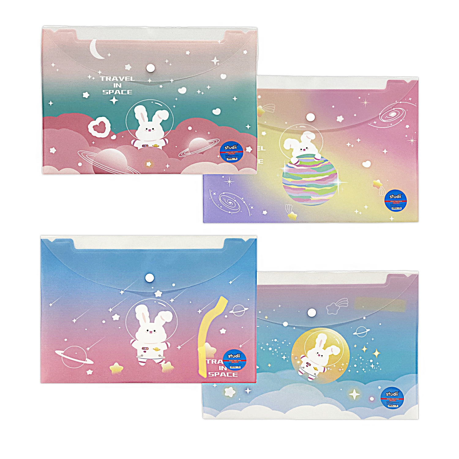 CARPETA PLASTICA ESTAMPADA CONEJO (PQT X 12UND)"