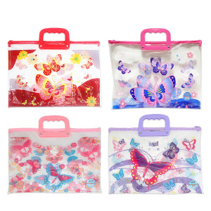 CARPETA TRANSPARENTE FLAMENCOS