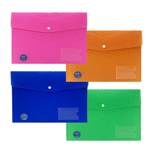 CARPETA PLASTICA COLORES (PQT X 12 SURTIDO)