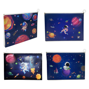 CARPETA PLASTICA ASTRONAUTA (PQT X 12 SURTIDO)"