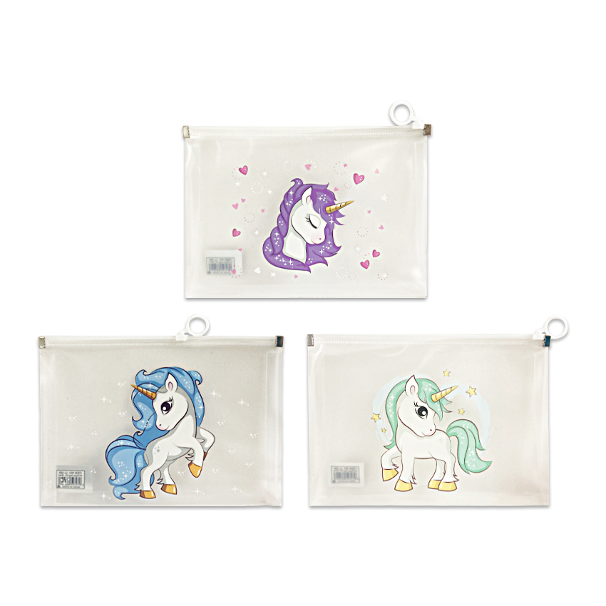 ESTUCHE PLASTICO UNICORNIO (PQTX12)"
