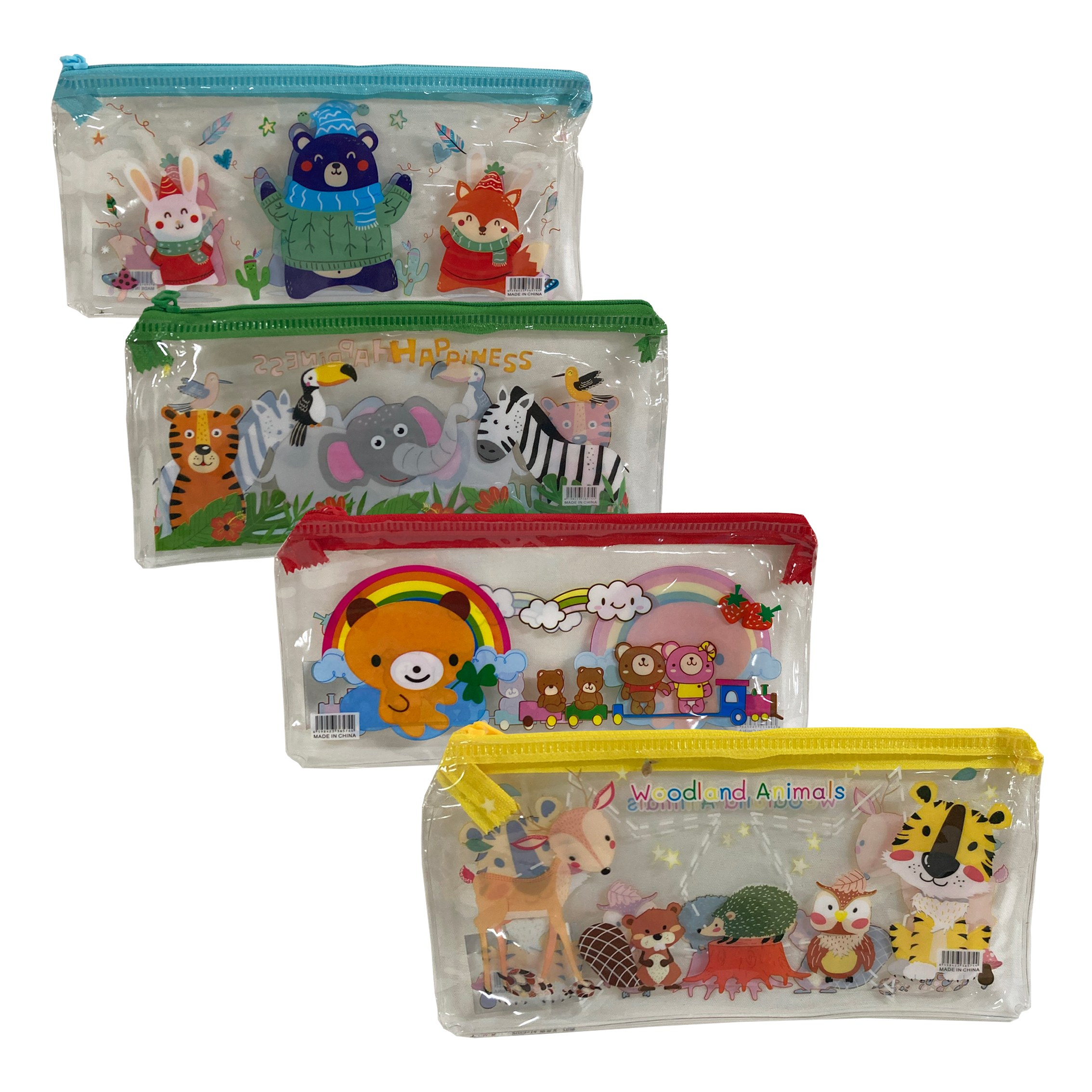 CARTUCHERA ESTAMPADA ANIMALES (PQTX12)