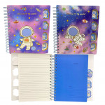 AGENDA ARGOLLADA ESTAMPADA LINEAS.