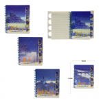 AGENDA ARGOLLADA ESTAMPADA LINEAS.