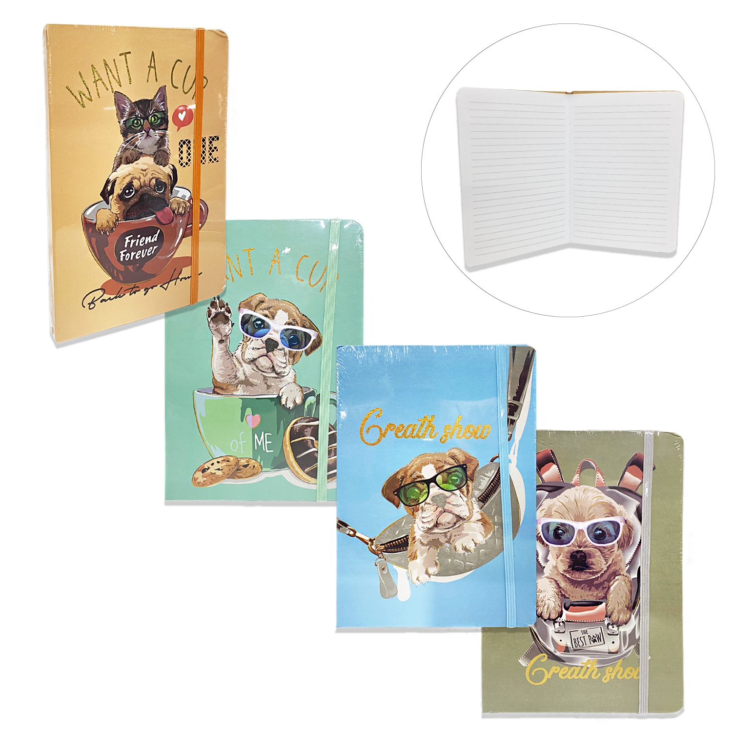 AGENDA PERRO Y GATO LINEAS