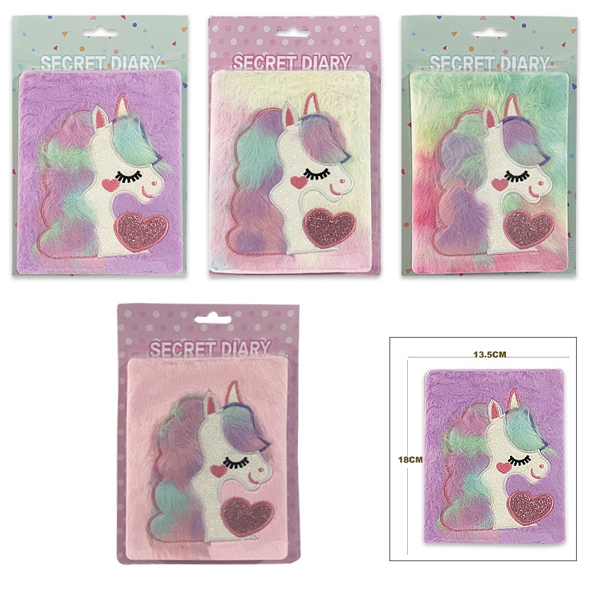 AGENDA PELUCHE UNICORNIO EN BLISTER -