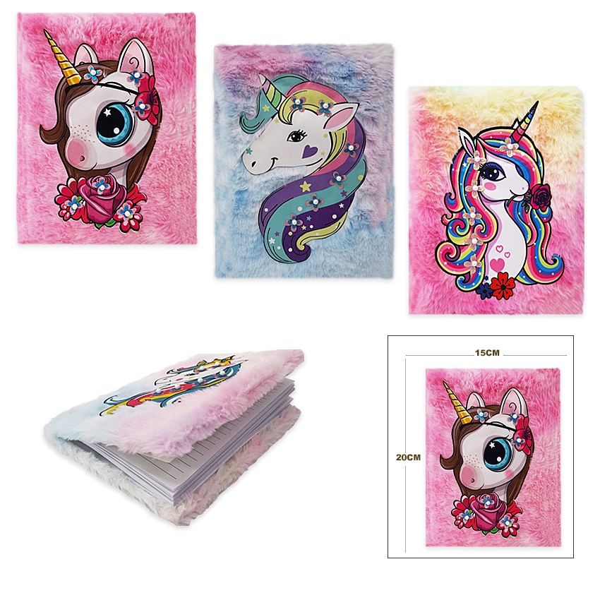 AGENDA UNICORNIO PELUCHE LINEAS