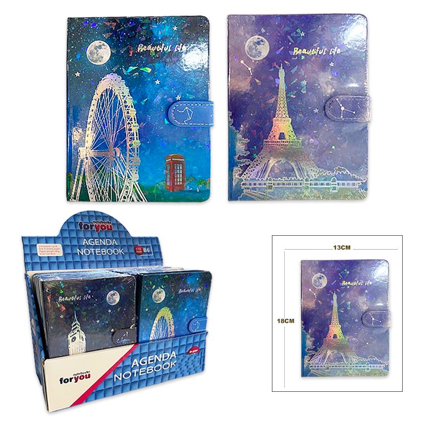 AGENDA ESTAMPADA CUADROS (CJX12)