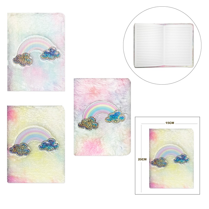 AGENDA ARCOIRIS PELUCHE