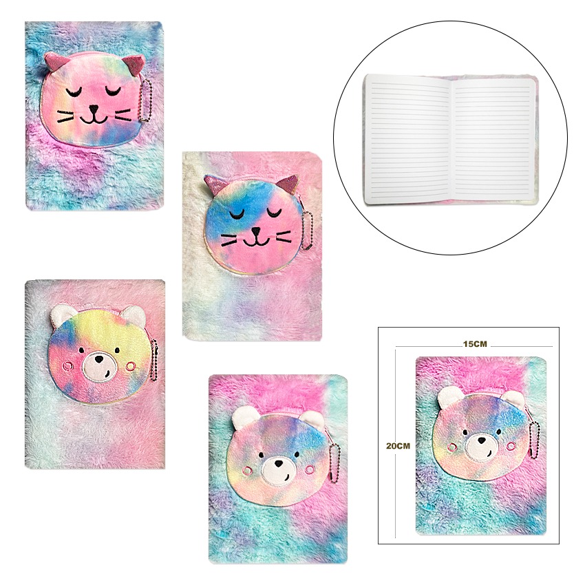 AGENDA MONEDERO PELUCHE LINEAS
