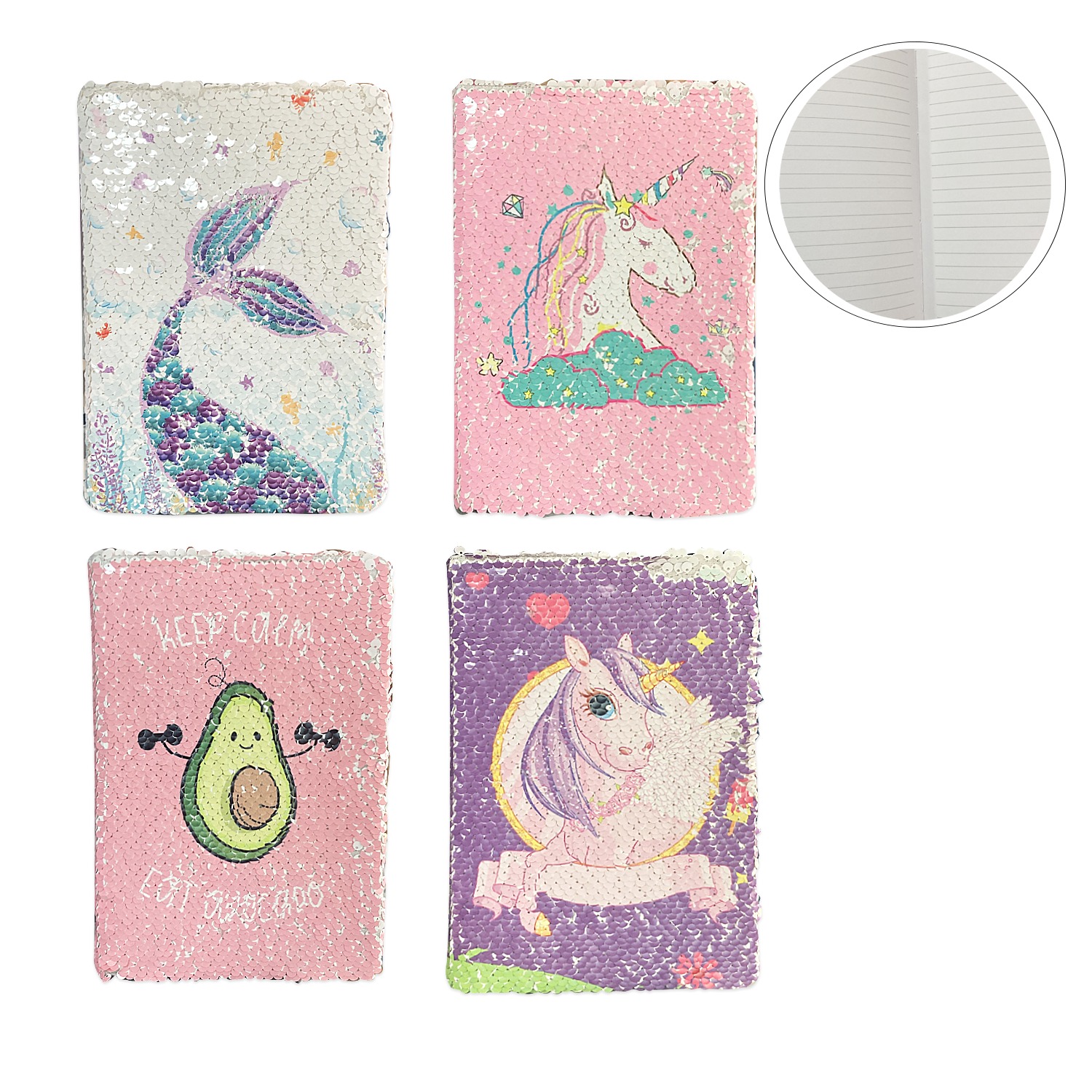 AGENDA LENTEJUELAS FIGURAS LINEAS