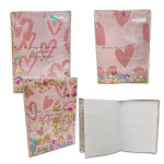 AGENDA CORAZONES BRILLANTE LINEAS
