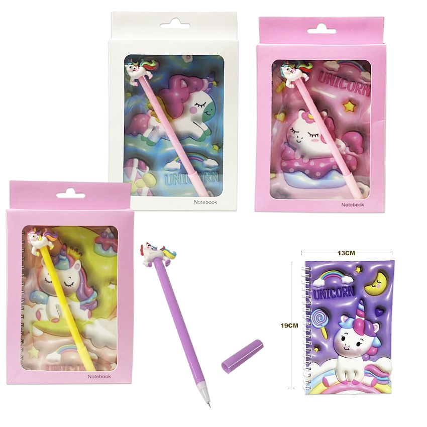 AGENDA UNICORNIO CON LAPICERO LINEAS