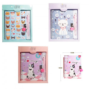 SET AGENDA GATO CON LAPICERO