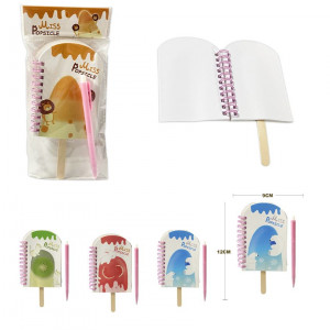 AGENDA PALETA ARGOLLADA CON LAPICERO LISA (PQTX12).