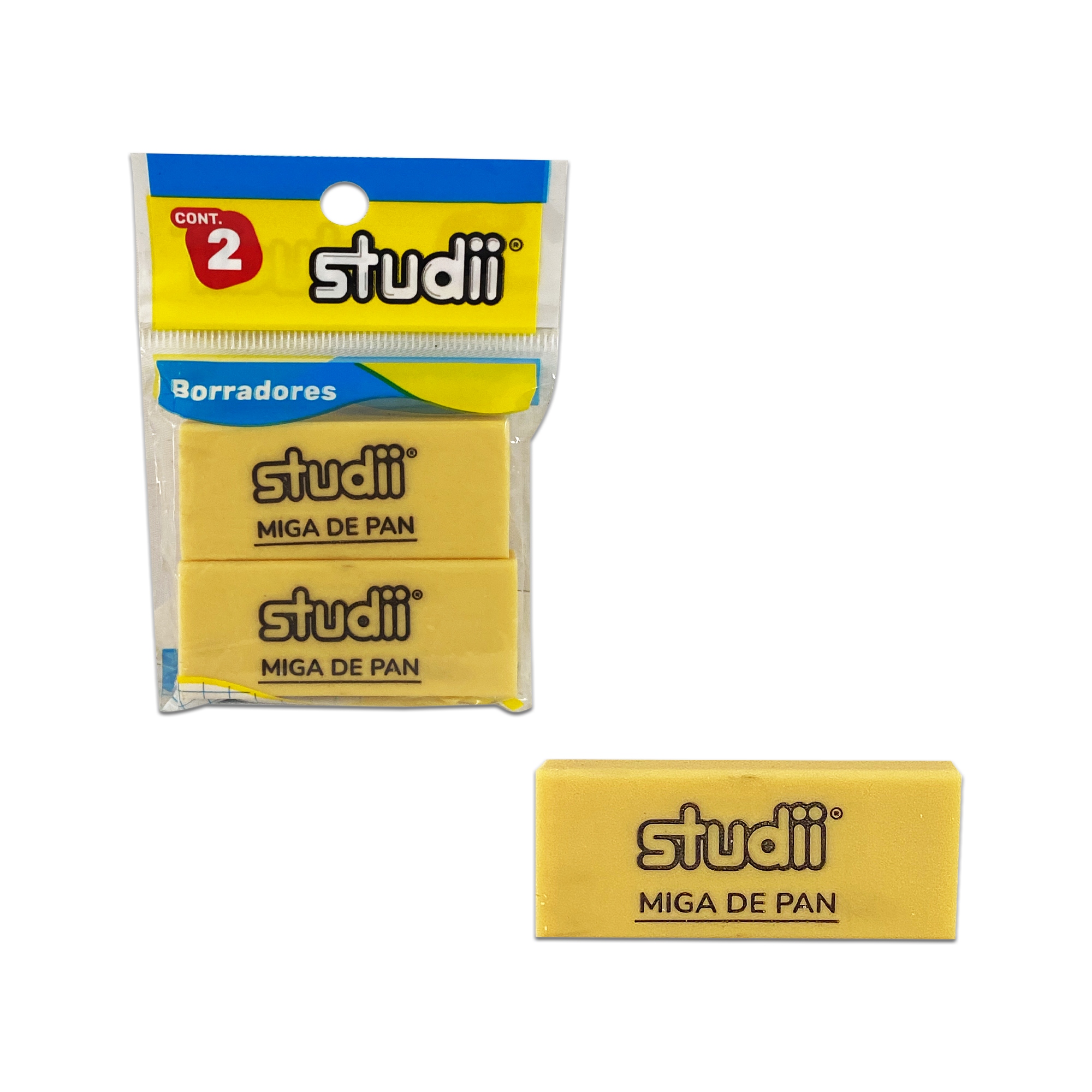 SET BORRADOR MIGA DE PAN AMARILLO X2 (PQTX30)