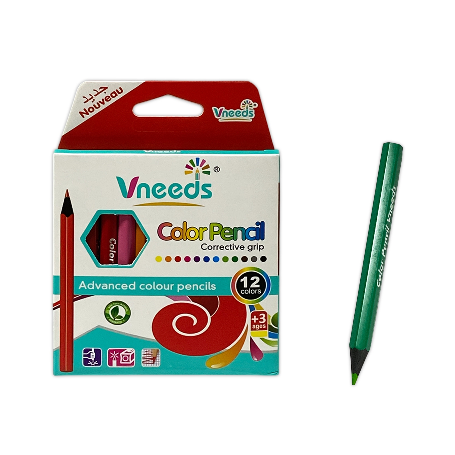 CAJA COLOR CORTO X12