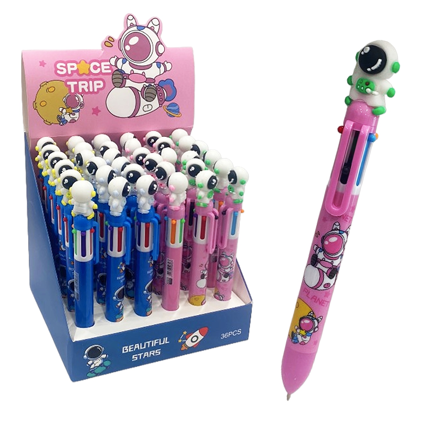 LAPICERO ASTRONAUTA 6 PUNTAS (CJX36)