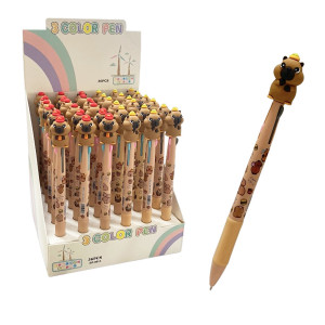 LAPICERO CAPIBARA 3 PUNTAS (CJX36)