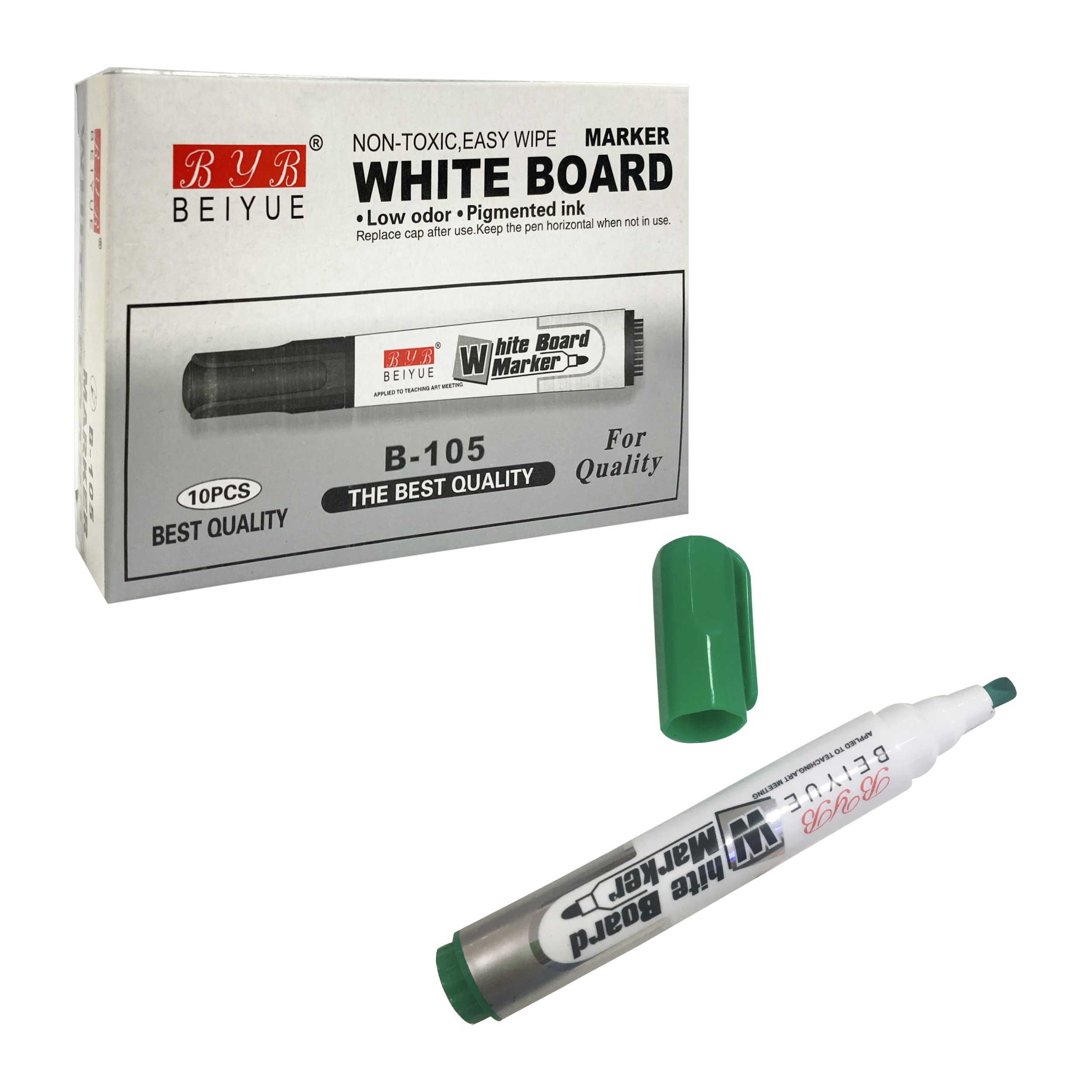 CAJA MARCADOR BORRABLE VERDE X10