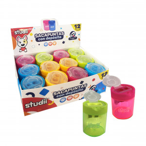 SACAPUNTA CON DEPOSITO COLOR NEON (CJX12)