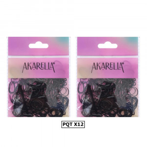 CAUCHO PELUQUERO NEGRO AKARELLA 38844 (X12)