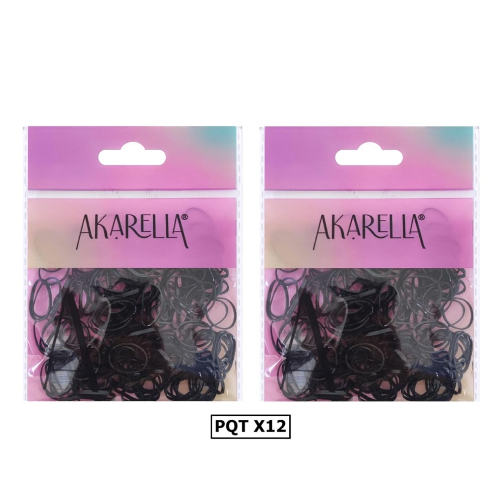 CAUCHO PELUQUERO NEGRO AKARELLA 38844 (X12)