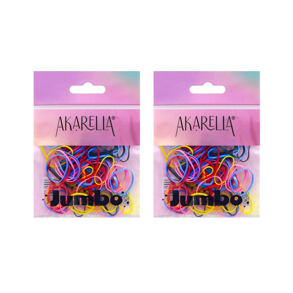 CAUCHO PELUQUERO AKARELLA COLORES FUERTE YUMBO  4996 (PQTX12)