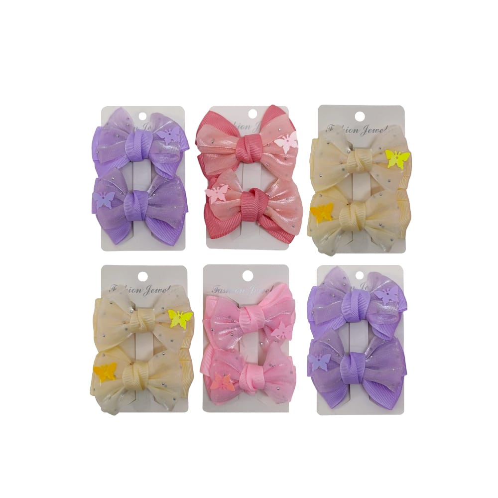 MOÑO ESTAMPADO MARIPOSA X2 FKB-5191 (PQTX12)