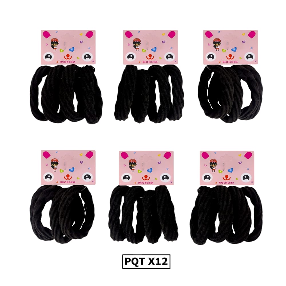 CAUCHO LICRA RELIEVE NEGRO DK-1176 (PQTX12)