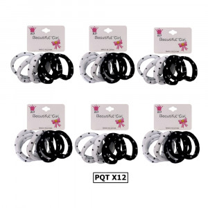 CAUCHO LICRA BYN ESTAMPADO PUNTOS  DK-1199 (PQTX12)