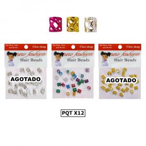 ANILLO CABELLO SURTIDO COLORES DK-1558 (PQTX12)