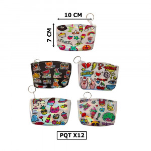 MONEDERO MD ESTAMPADO FIGURAS DK-1571-3 (PQTX12)