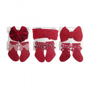 SET BEBE BALACA Y MEDIAS DK-3167 (PQTX12)