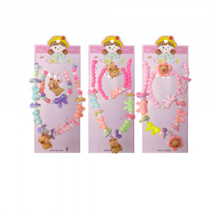 COLLAR + PULSERA Y ANILLO CAPIBARA DK-3171 (PQTX12)