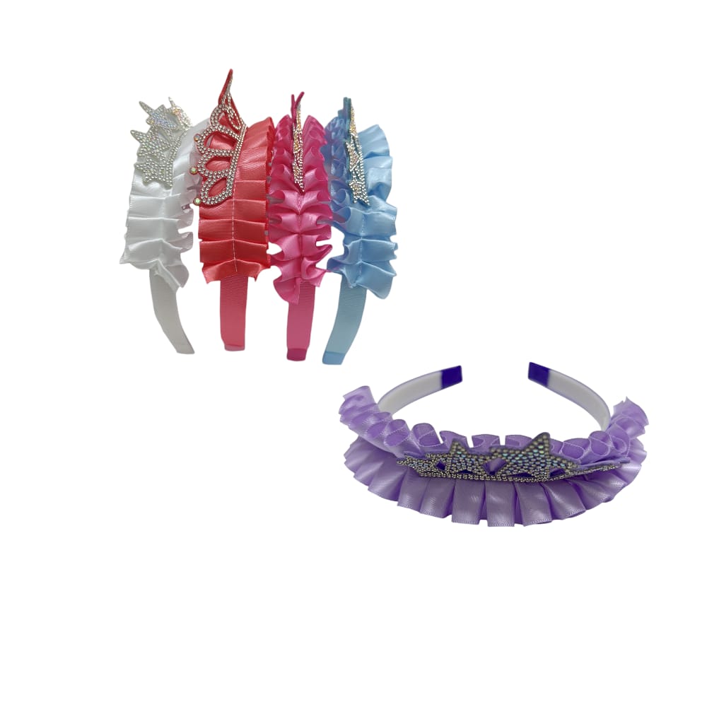 DIADEMA NIÑA ESTRELLA COLORES DK-3295-4 (PQTX12)