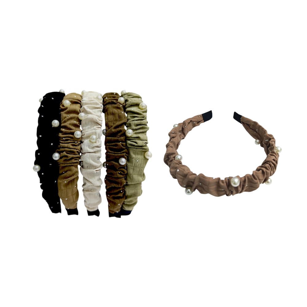 DIADEMA FINA PERLA COLORES DK-3296-1 (PQTX12)