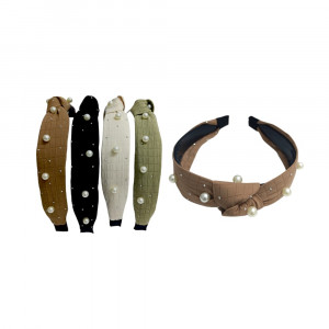 DIADEMA FINA GD PERLAS DK-3296-3 (PQTX12)