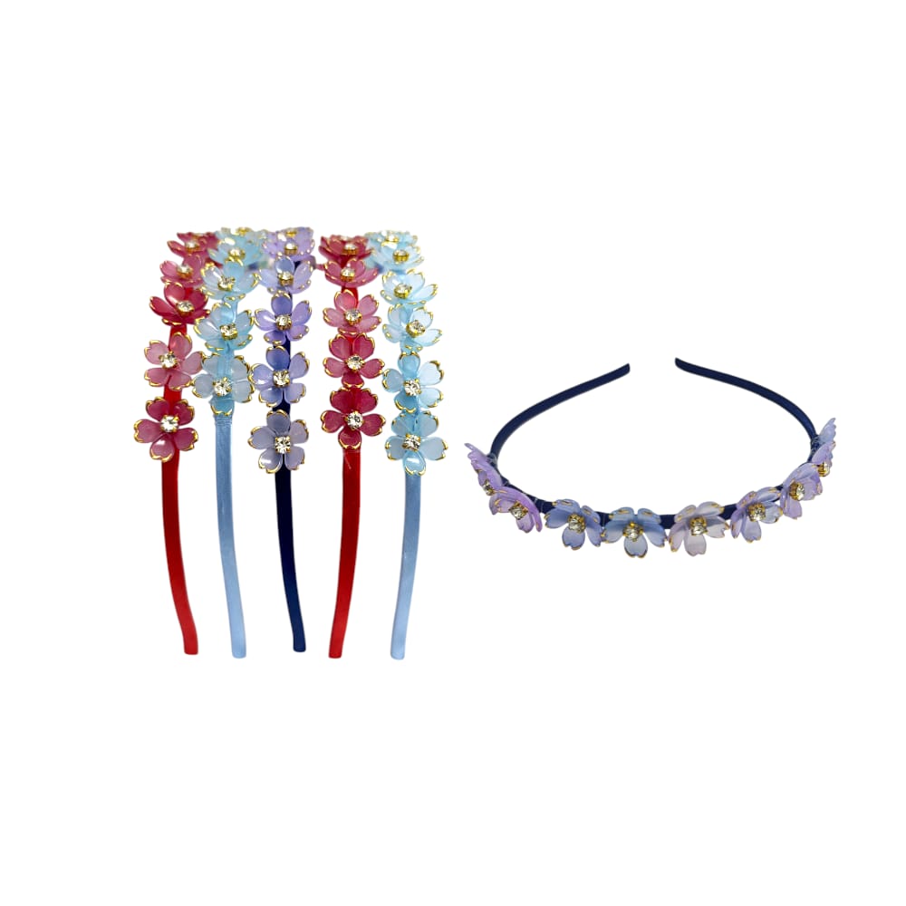 DIADEMA PIEDRA FLORES  DK-3300-1 (PQTX12)