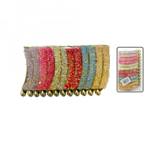 GANCHO BANANA DORADO TONOS PASTEL DK-3322-3 (PQX12)