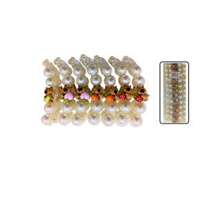 GANCHO BANANA GD PERLA APLIQUE CAPIBARA DK-3327-1 (PX12)