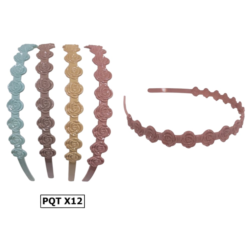 DIADEMA ROSA COLORES DK-5031A699 (PQTX12)