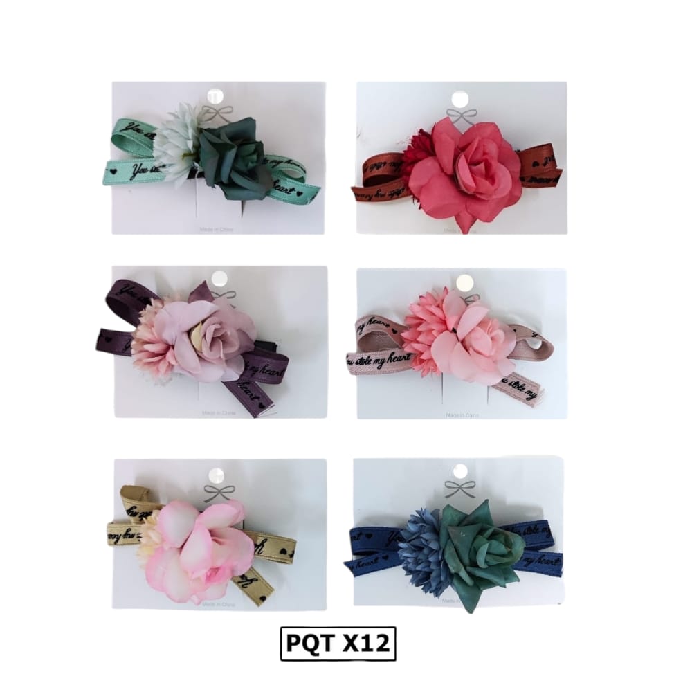 PINZA ROSAS COLORES BLISTER DK069-6 (PQTX12)