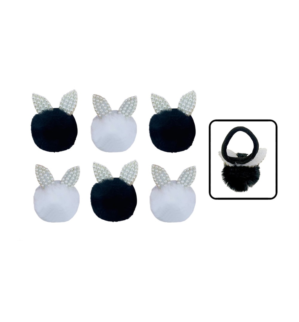 MOÑO POMPOM BYN OREJAS PERLA L1750-1 (PQTX12)