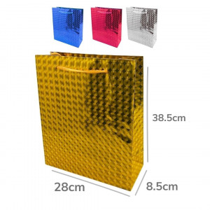 DZ.BOLSA REGALO HOLOGRAMA JUMBO 38.5X28X8.5CM BMR-384