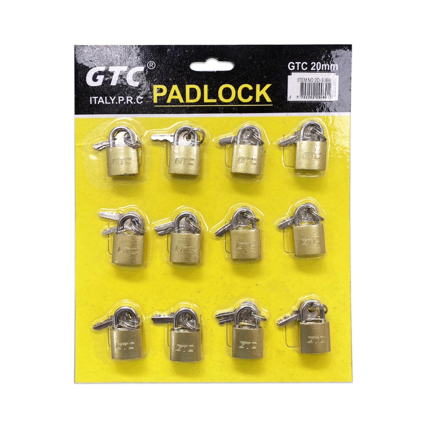 CANDADO ENCARTONADO X12 20MM