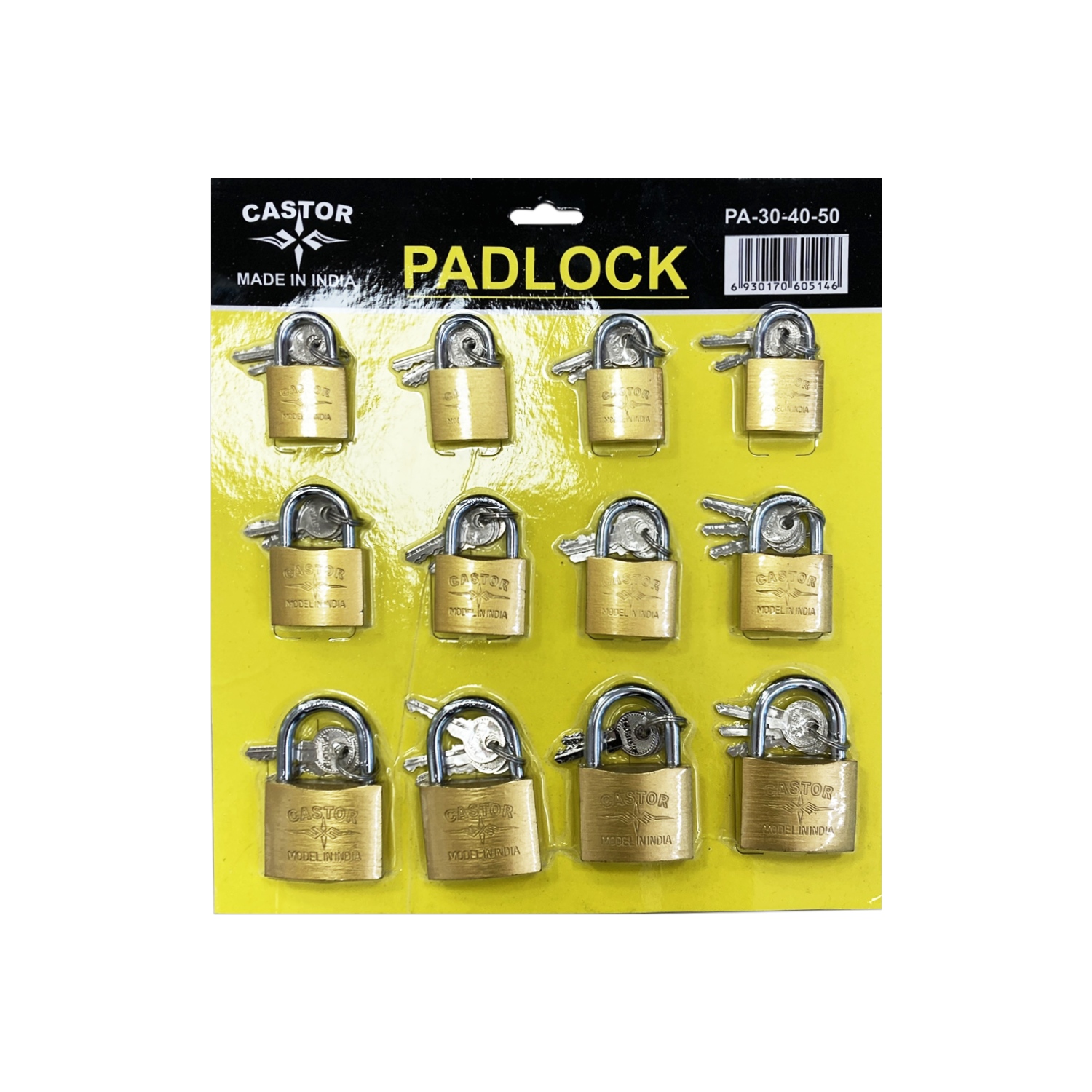 CANDADO CARTON X12 30-40-50