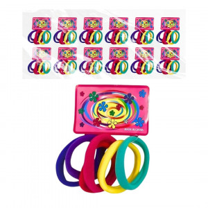 PQTE. CAUCHO LICRA MULTICOLOR*72PCS BMR-2072-4