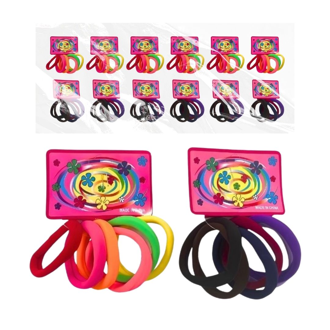 PQTE. CAUCHO LICRA MULTICOLOR*72PCS BMR-2072-8